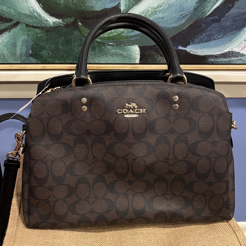 Coach Signature Lillie Carryall Satchel *New*
